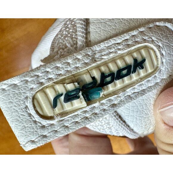 Vintage Reebok High Top DMX Basketball Shoes RB007 WFC Men's 7 White Blue - Picture 6 of 13